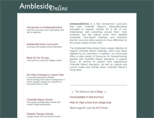 Tablet Screenshot of amblesideonline.org